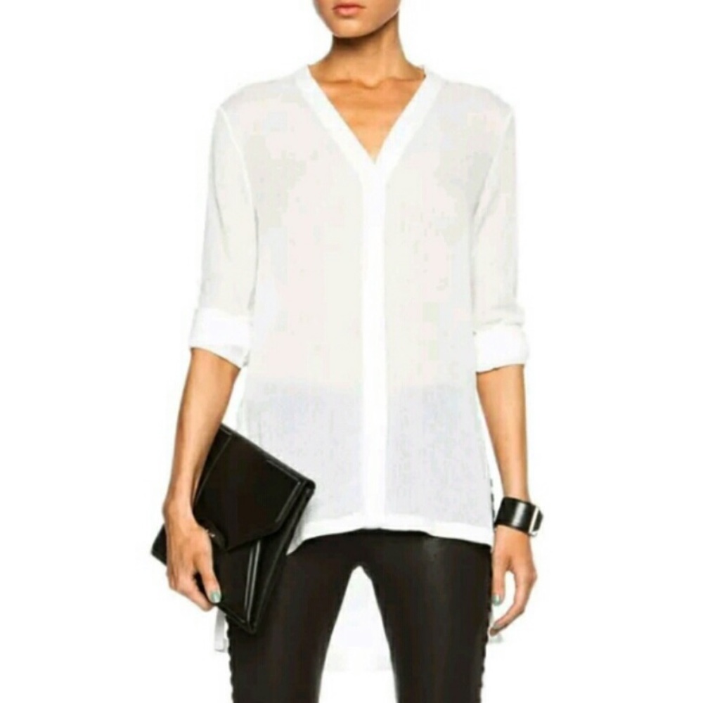 Helmut Lang Swift Shirt in Optic White Size S